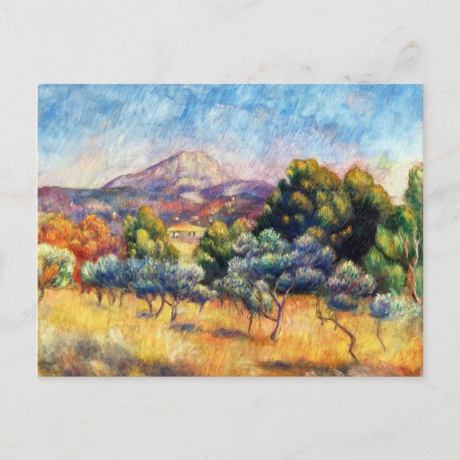 Sainte-Victoire Mountain by Pierre-Auguste Renoir Postcard (Front)