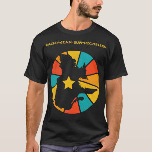 SaintJeansurRichelieu Quebec Canada Vintage Distre T-Shirt