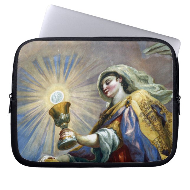 saintly cup laptop sleeve (Front)