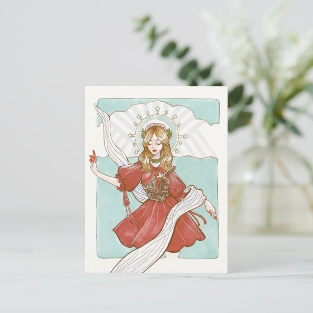 Saintly Pure of Heart Postcard (Standing Front)