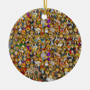 Saints, All saints, Catholic Saints Ceramic Tree Decoration