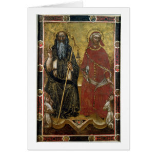 Saints Anthony Abbot and Eligius - Painted process