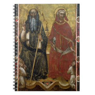 Saints Anthony Abbot and Eligius - Painted process Notebook