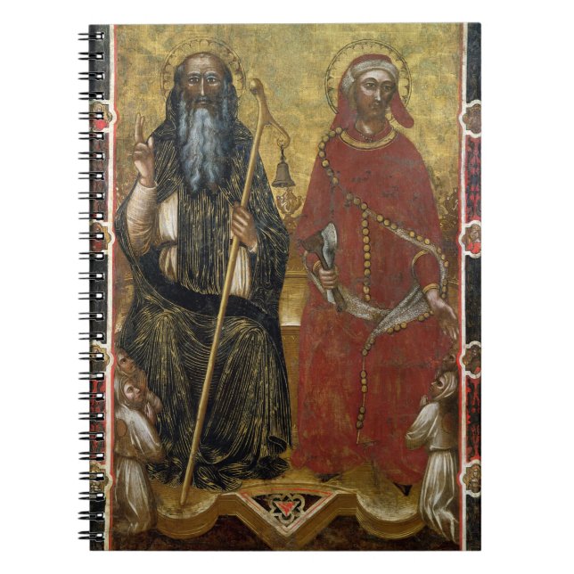 Saints Anthony Abbot and Eligius - Painted process Notebook (Front)