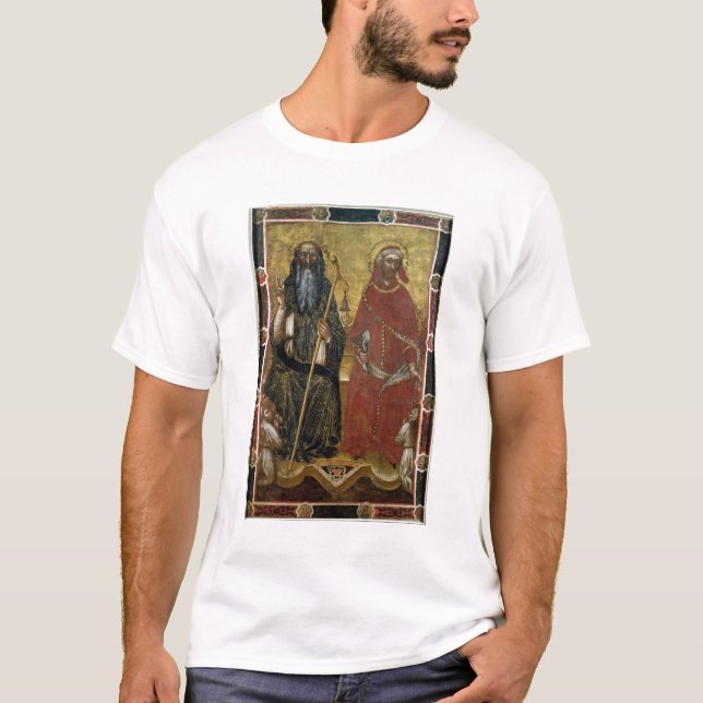 Saints Anthony Abbot and Eligius - Painted process T-Shirt (Front)