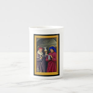 Saints Cosmas and Damian by Jean Bourdichon Bone China Mug