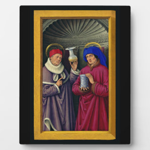 Saints Cosmas and Damian by Jean Bourdichon Plaque