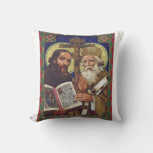 Saints Cyril and Methodius Apostles to the Slavs Cushion