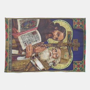 Saints Cyril and Methodius Apostles to the Slavs Tea Towel