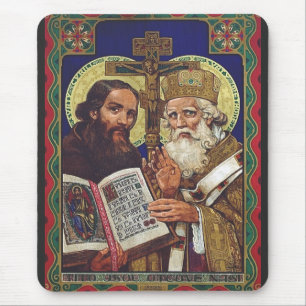 Saints Cyril and Methodius Patrons of Europe Mouse Mat