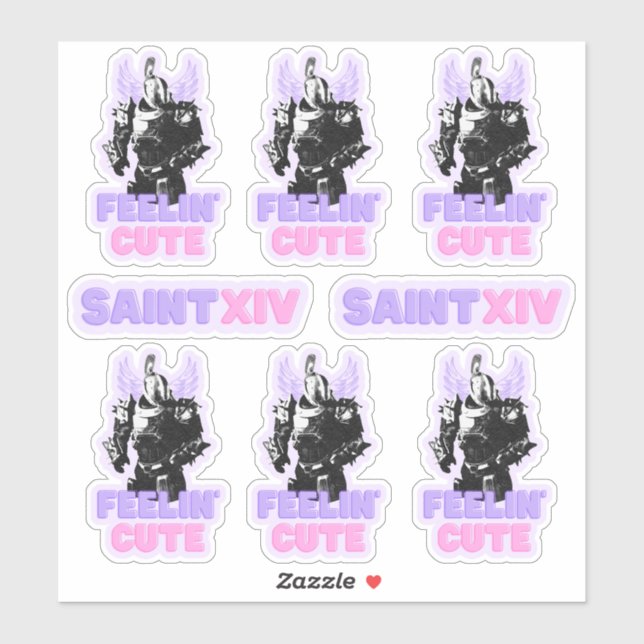Saint's Feelin' Cute Sticker Sheet (Sheet)