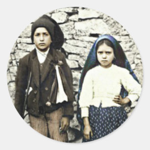 Saints Francisco & Jacinta Marto Canonisation Classic Round Sticker