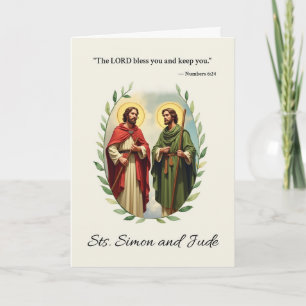 Saints Simon and Jude God's Peace and Blessings Card
