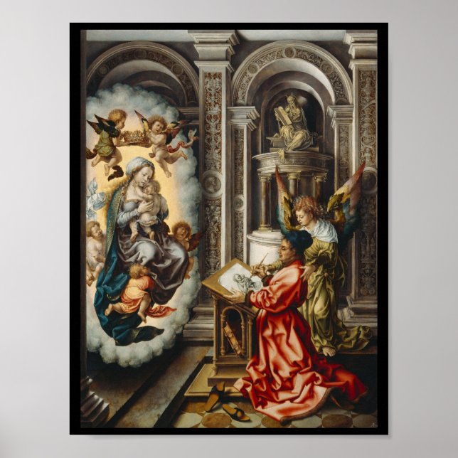 Saints with Mary and Baby Jesus Poster (Front)