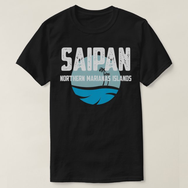 Saipan CNMI Sun and Sea  T-Shirt (Design Front)