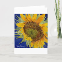 Saiqa's Sunflower Folded Greeting Card