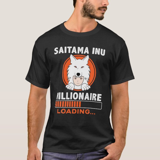 Saitama Inu Token The Millionaire Loading Token Co T-Shirt (Front)