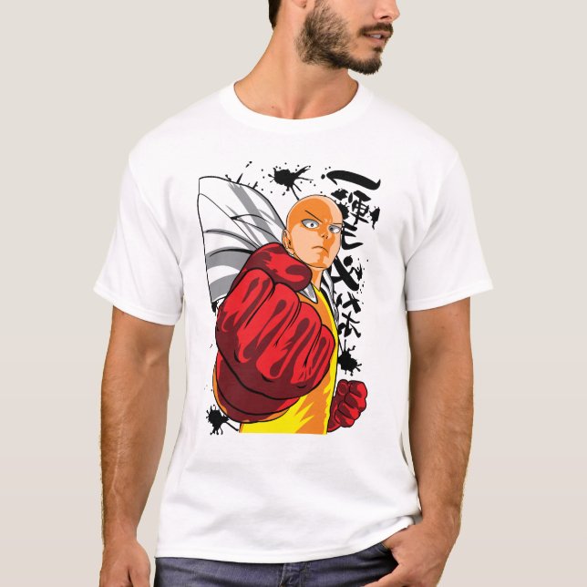 Saitama The Big Punch Of One Punch Man T-Shirt (Front)