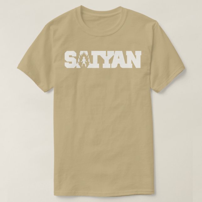 Saiyan Typography T-Shirt (Design Front)