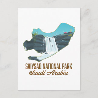 Saiysad National Park, saudi arabia Postcard