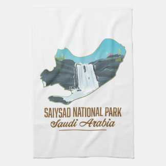 Saiysad National Park, saudi arabia Tea Towel