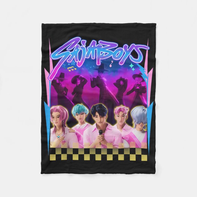 Saja Boys Officially Licensed  Fleece Blanket (Front)