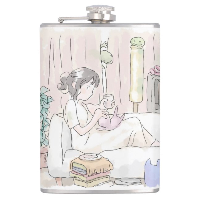 Saji Samuri Hip Flask (Front)