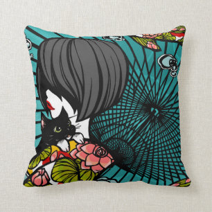 SajuArt Zen " Neko Koi Koi " PillowWe Cushion
