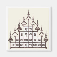 Sak Yant Fridge Magnet