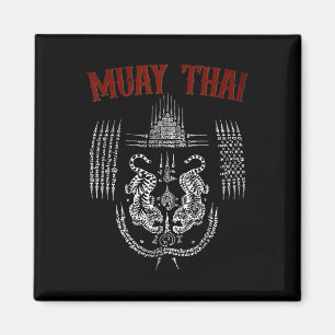 Sak Yant Muay Thai Kickboxing Tattoo Asian Cultura Magnet