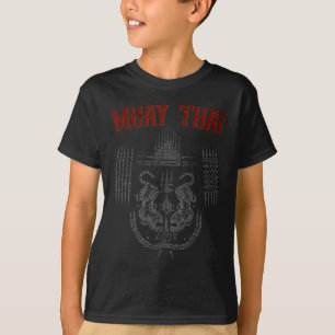 Sak Yant Muay Thai Kickboxing Tattoo Asian Cultura T-Shirt