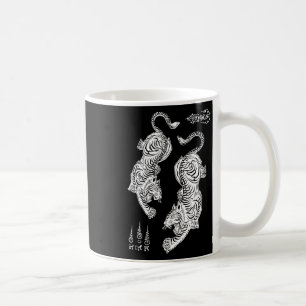 Sak Yant Muay Thai Kickboxing Tigers Tattoo Asian Coffee Mug