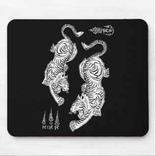 Sak Yant Muay Thai Kickboxing Tigers Tattoo Asian  Mouse Mat
