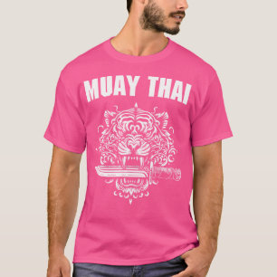 Sak Yant Muay Thai Mma Tattoo Tiger Head Knife Mar T-Shirt
