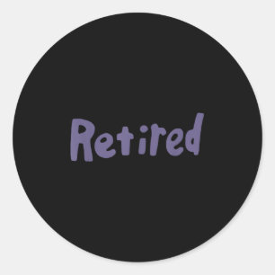 Sakamoto Retired Nk Meme  Classic Round Sticker