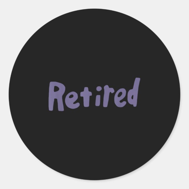 Sakamoto Retired Nk Meme  Classic Round Sticker (Front)