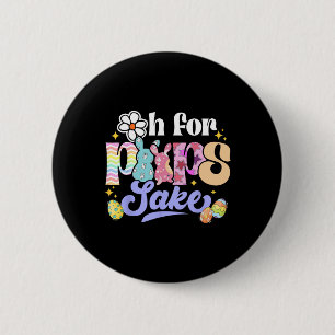 Sake Funny Easter Bunny Print Gles Happy Easter Wo 6 Cm Round Badge
