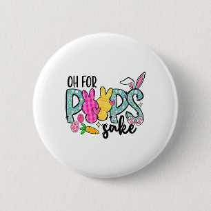 Sake Funny Easter Bunny Print Gles Happy Easter Wo 6 Cm Round Badge