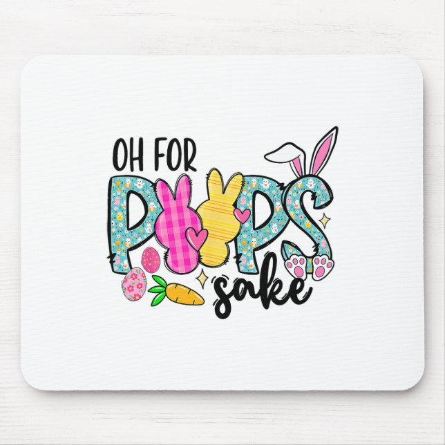 Sake Funny Easter Bunny Print Gles Happy Easter Wo Mouse Mat (Front)