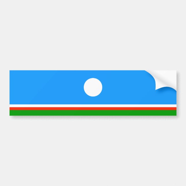 Sakha Flag Bumper Sticker (Front)