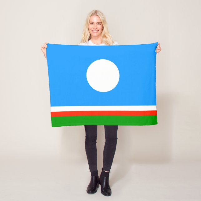 Sakha Flag Fleece Blanket (In Situ)