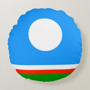 Sakha Flag Round Cushion