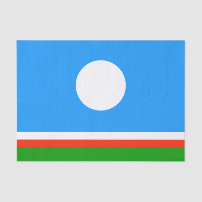 Sakha Flag Tissue Paper (Front)