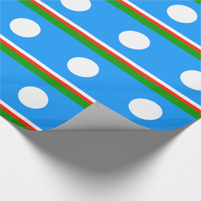Sakha Flag Wrapping Paper (Corner)