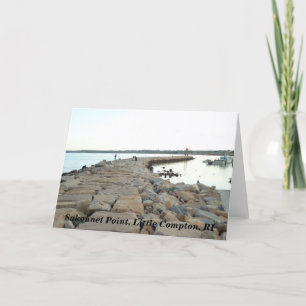 Sakonnet Point breakwater, Little Compton, RI Card