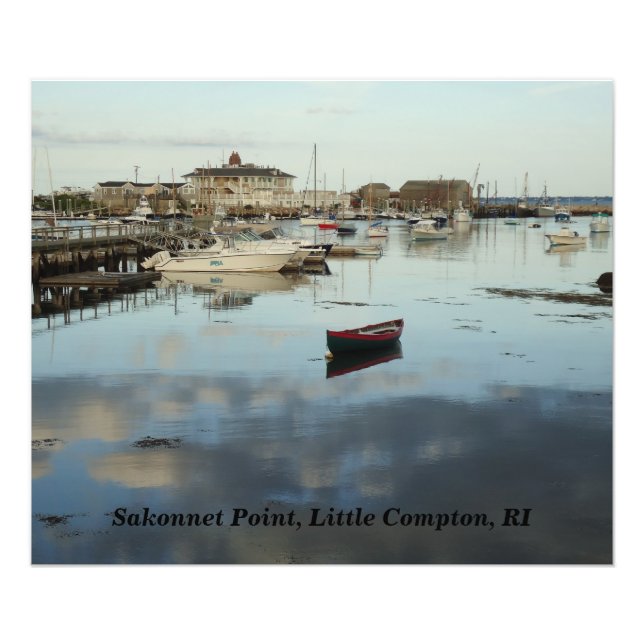 Sakonnet Point, Harbour, Little Compton, RI Photo Print (Front)