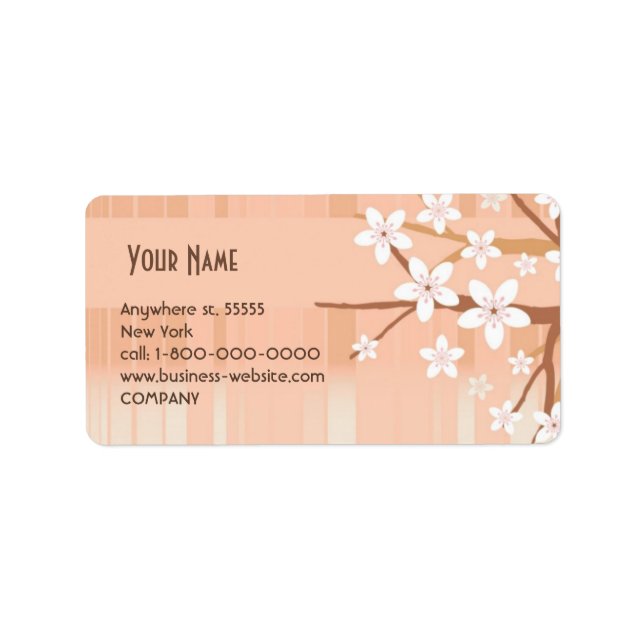 Sakura Address Label (Front)