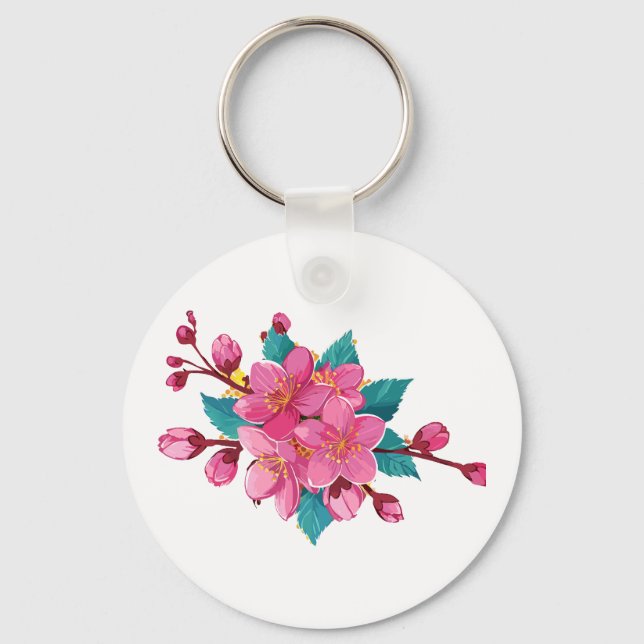 Sakura bloom key ring (Front)