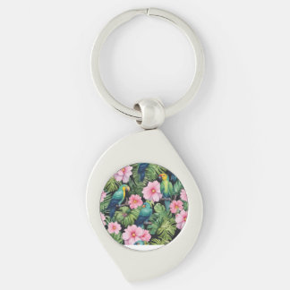 Sakura Blossom Pattern playing  Key Ring