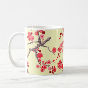 Sakura Blossom Watercolor Seamless Pattern Coffee Mug